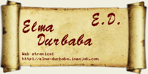 Elma Durbaba vizit kartica